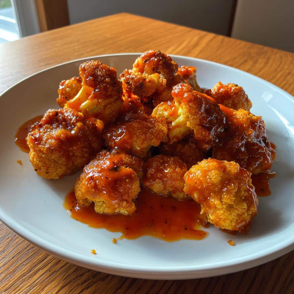 Vegan Buffalo Cauliflower Bites