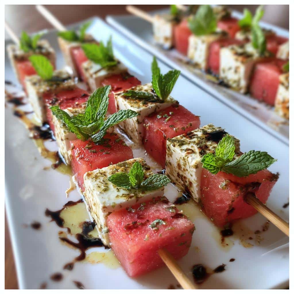 Watermelon-Feta Skewers - detail 1