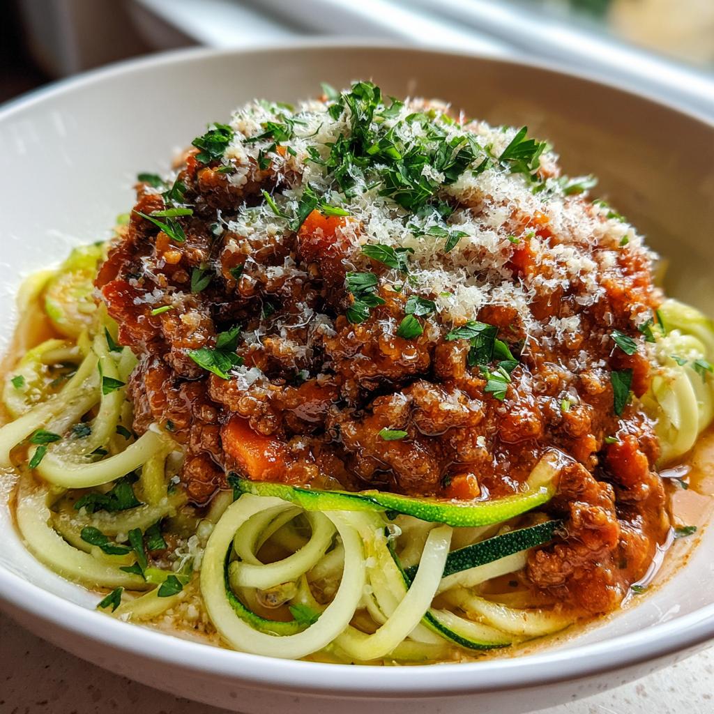 Zoodle Bolognese