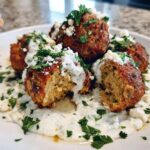 greek turkey meatballs with tzatziki sauce recipe