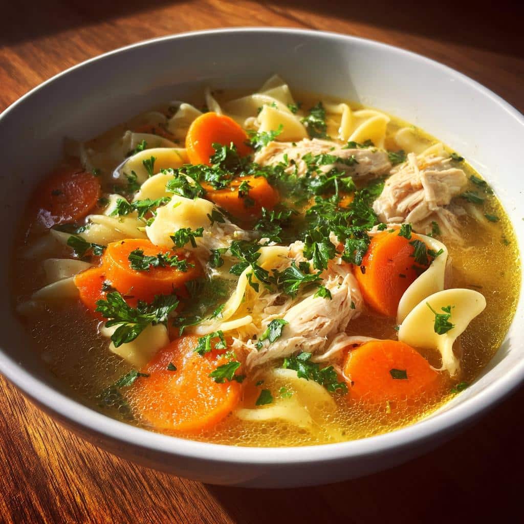 homemade chicken noodle soup