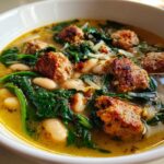 sausage bean and spinach soup