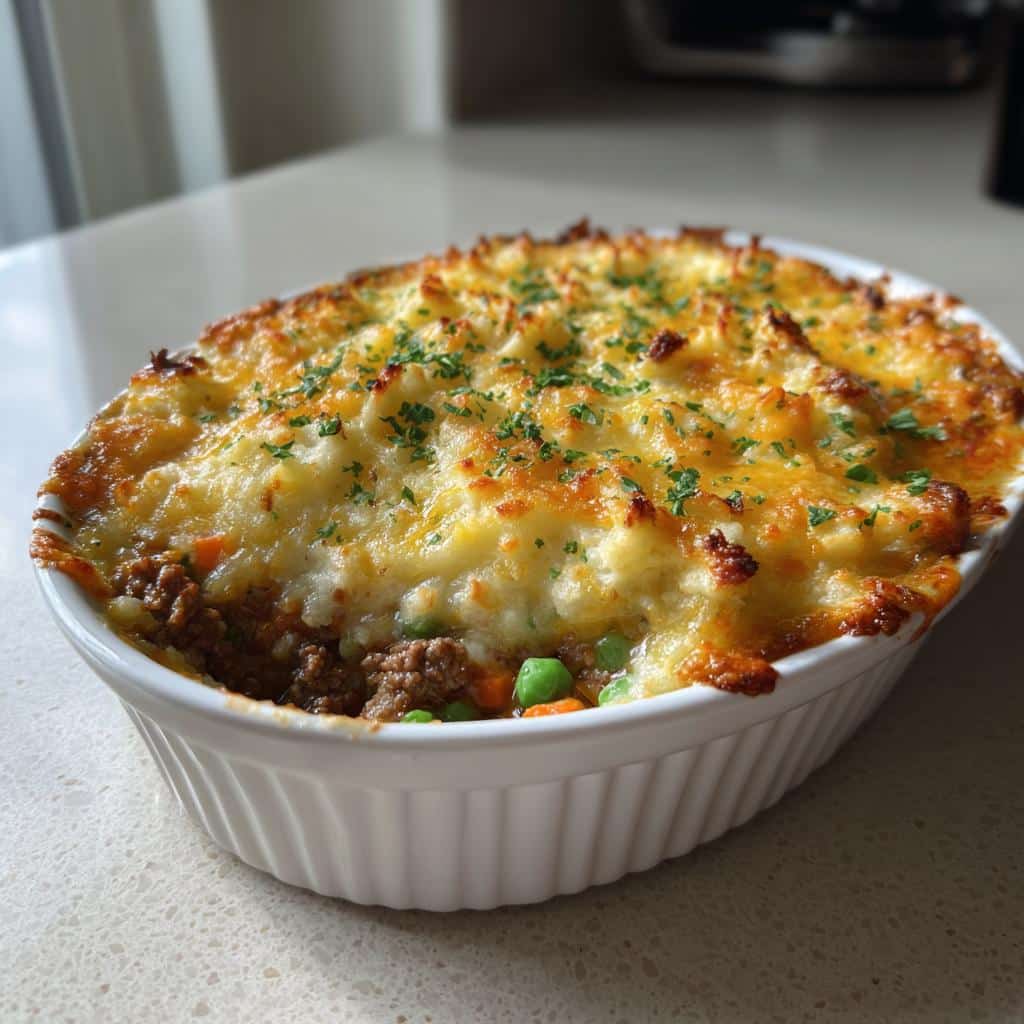 shepherds pie with ground beef - detail 1