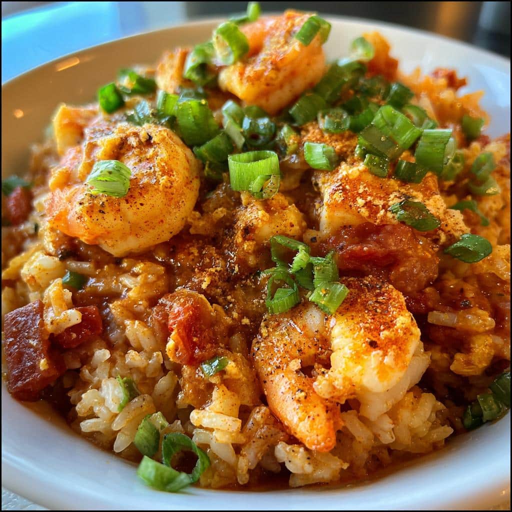 spicy chicken shrimp jambalaya