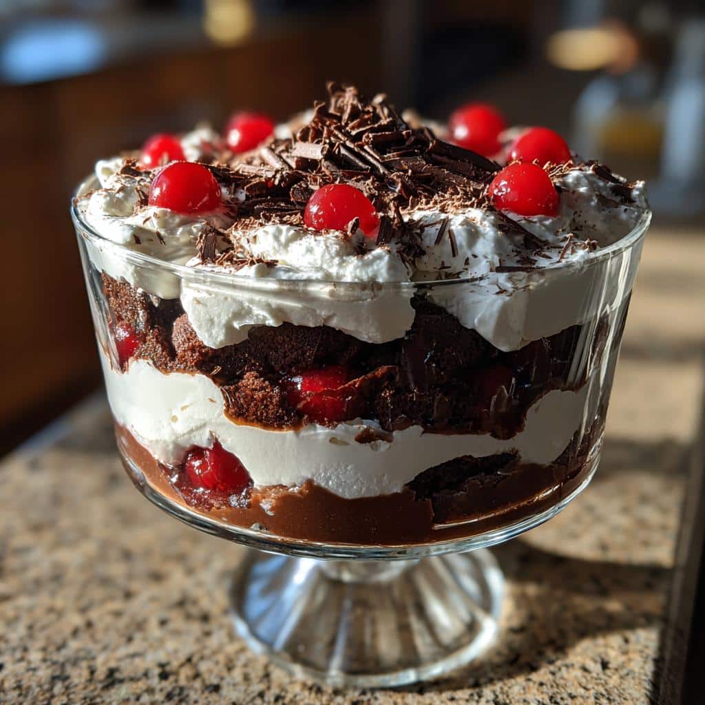 black forest trifle for christmas - detail 1