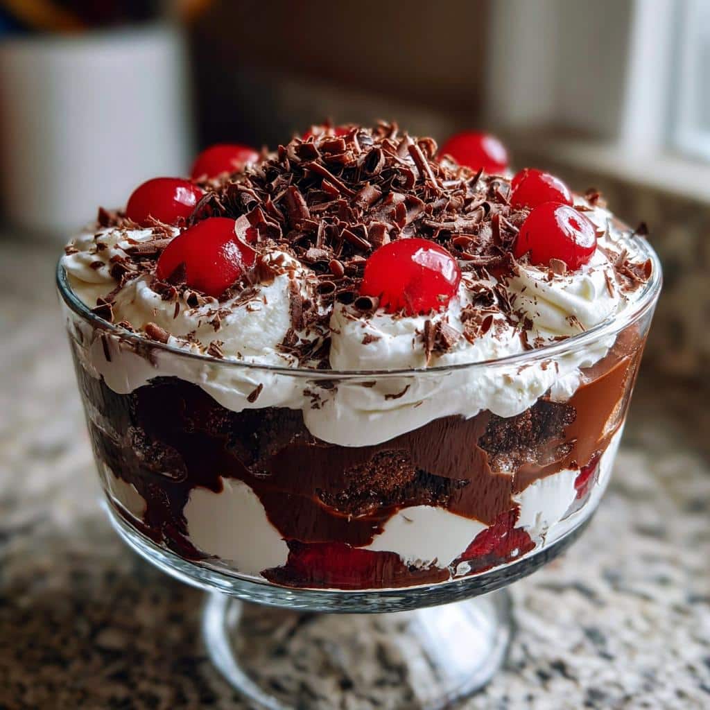 black forest trifle for christmas