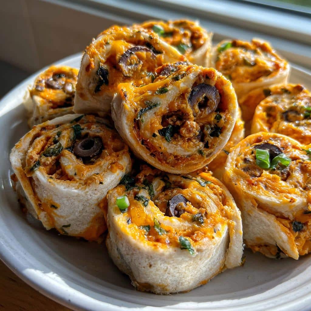 cheesy taco pinwheels an irresistible appetizer - detail 1