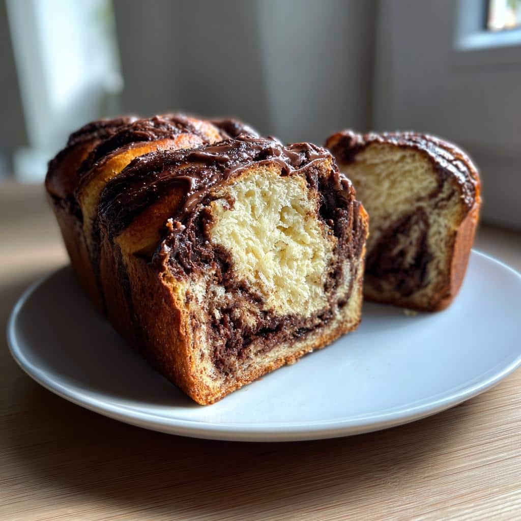 chocolate babka - detail 1