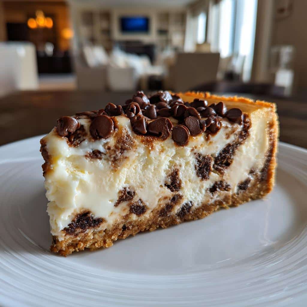 chocolate chip cheesecake recipe - detail 1