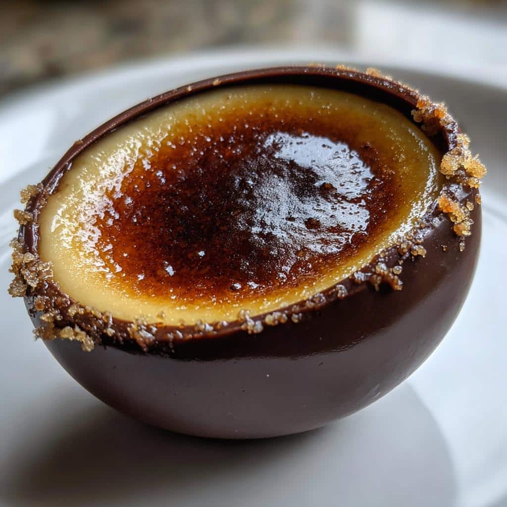 chocolate covered creme brulee eggs