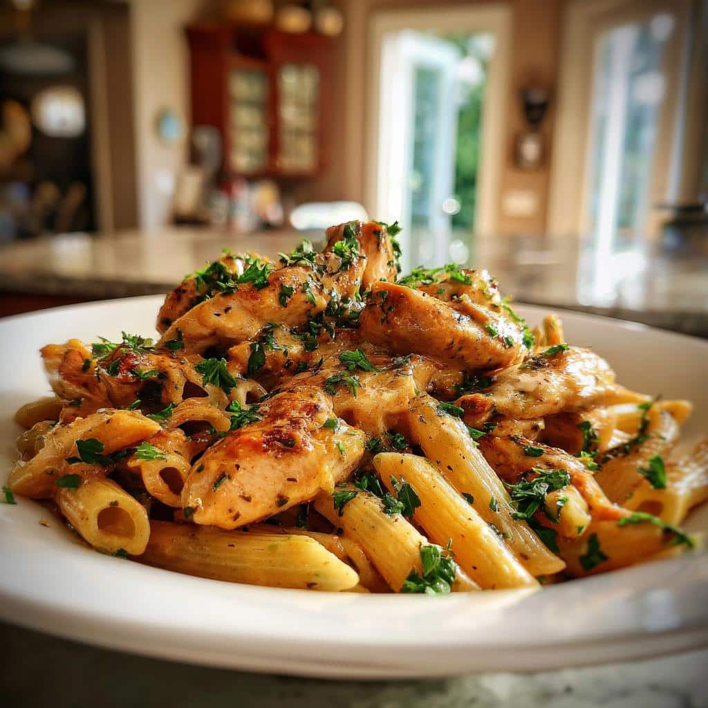 creamy cajun chicken pasta recipe - detail 1