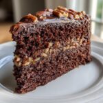 decadent chocolate pecan cake