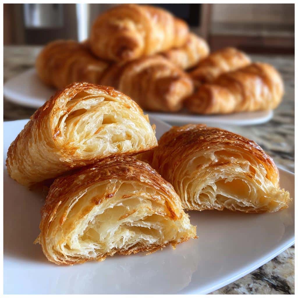 flaky and buttery breakfast pastries with shortcut homemade dough - detail 1