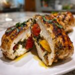 grilled caprese stuffed chicken