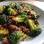 ground beef and broccoli