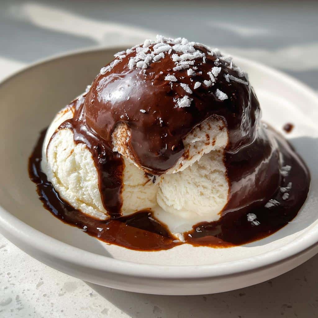 homemade chocolate magic shell