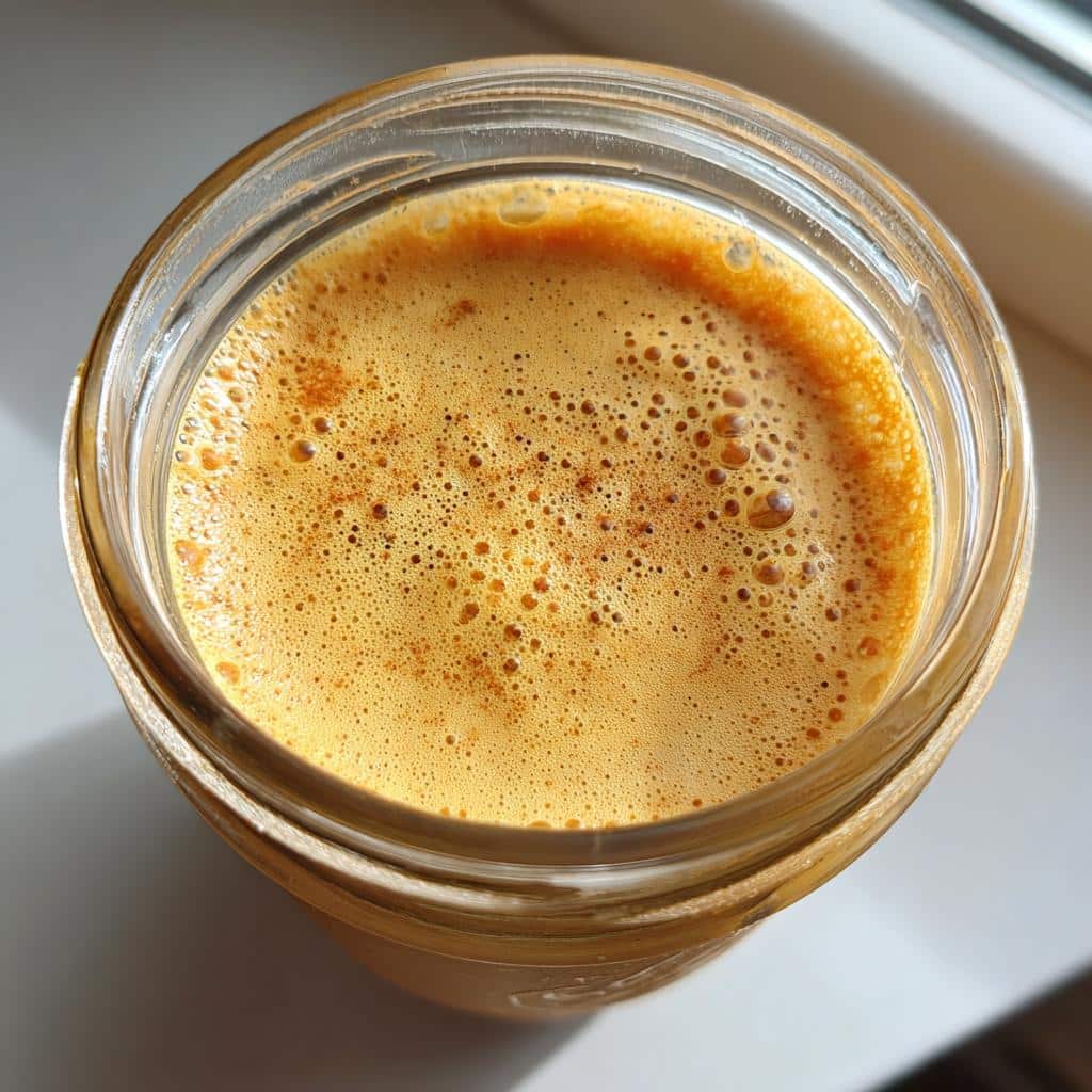 homemade pumpkin coffee creamer - detail 1