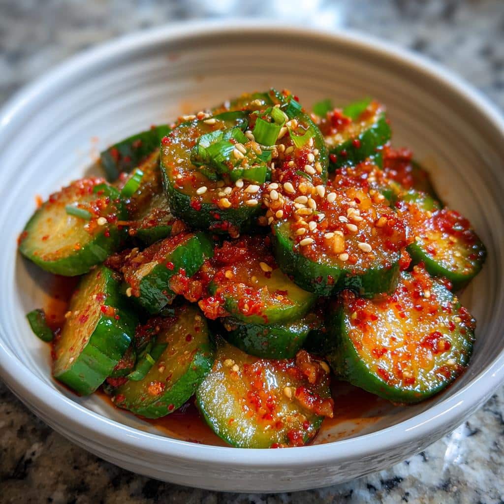 korean cucumber kimchi a tangy and refreshing side dish - detail 1