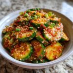 korean cucumber kimchi a tangy and refreshing side dish