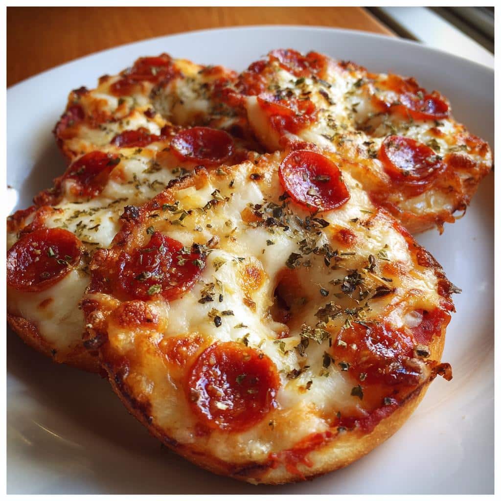 mini pizza bagels a fun delicious snack - detail 1