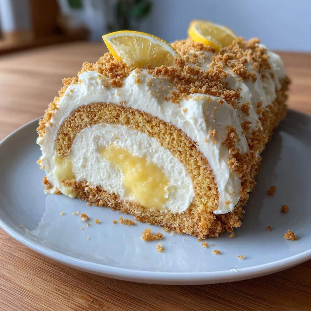 no bake velvet lemon cream roll cake recipe
