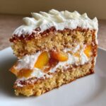 peach cake with cream cheese frosting recipe