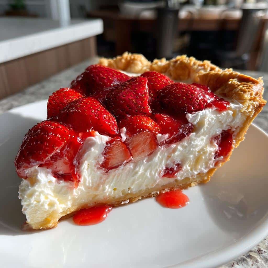 strawberry pie with cream cheese a deliciously fresh dessert