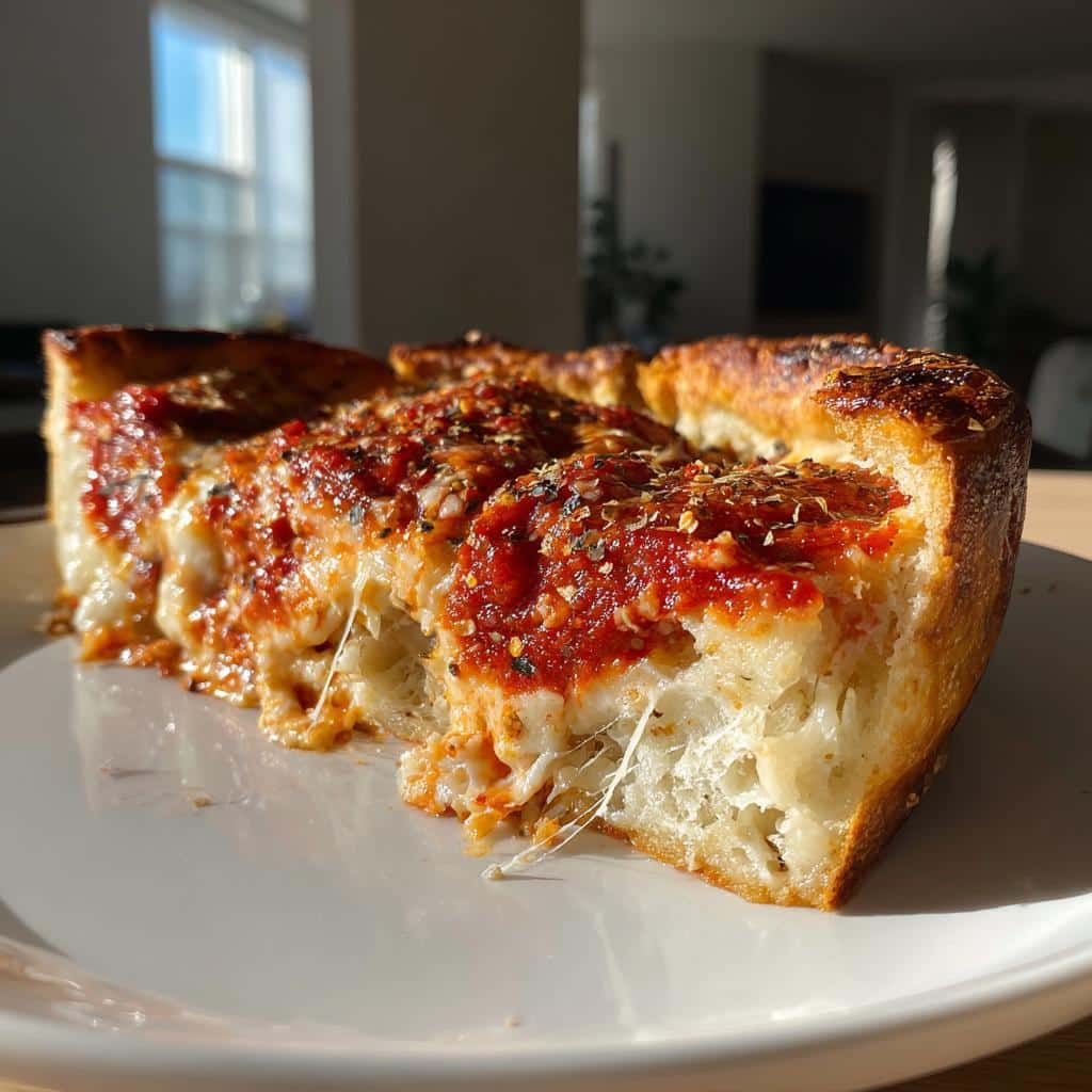 the ultimate chicago style deep dish pizza - detail 1