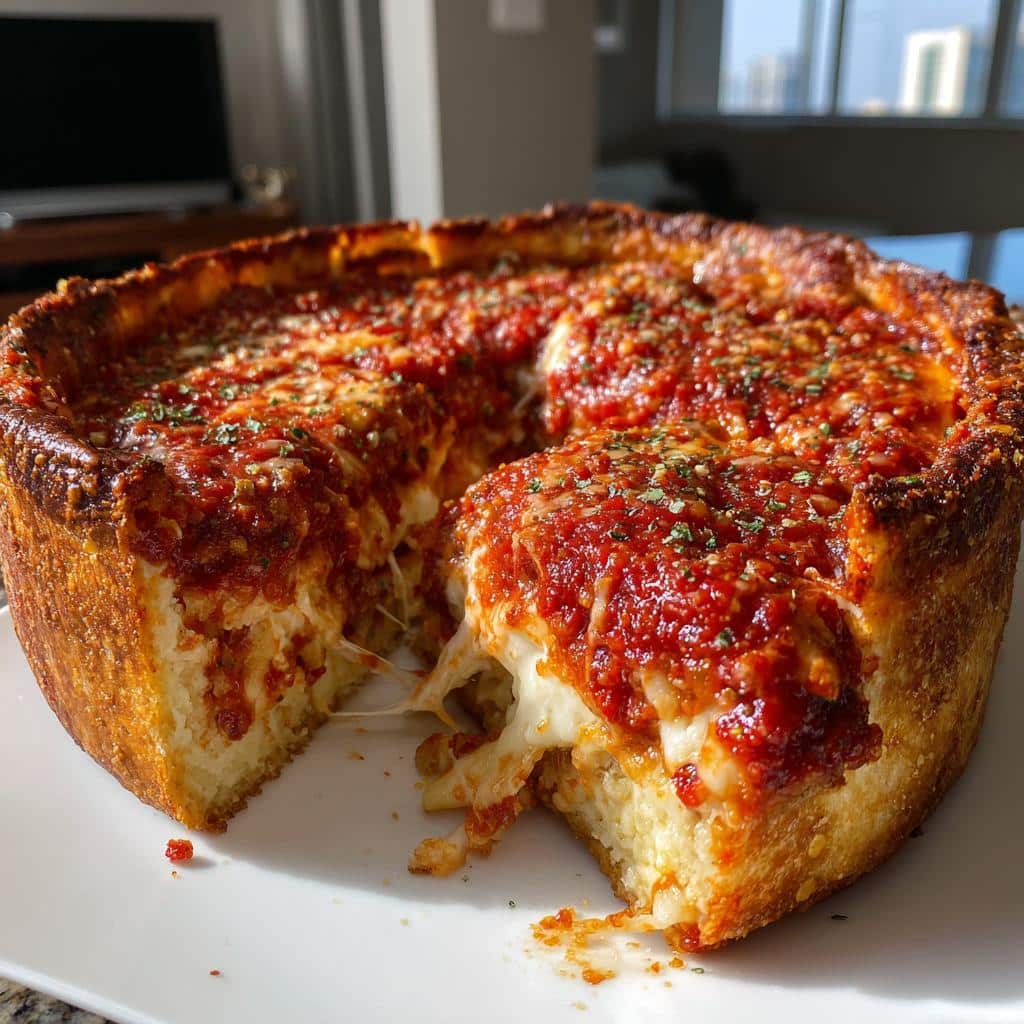 the ultimate chicago style deep dish pizza