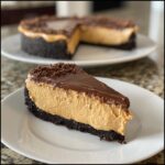 white paradise no bake mm peanut butter cheesecake