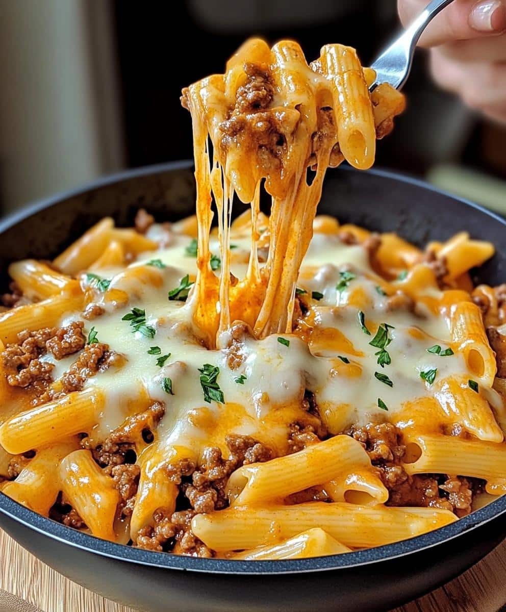 30-Minute Cheesy Sloppy Cheeseburger Pasta Your Family Will Devour 4 Cheesy Sloppy Cheeseburger Pasta - detail 1