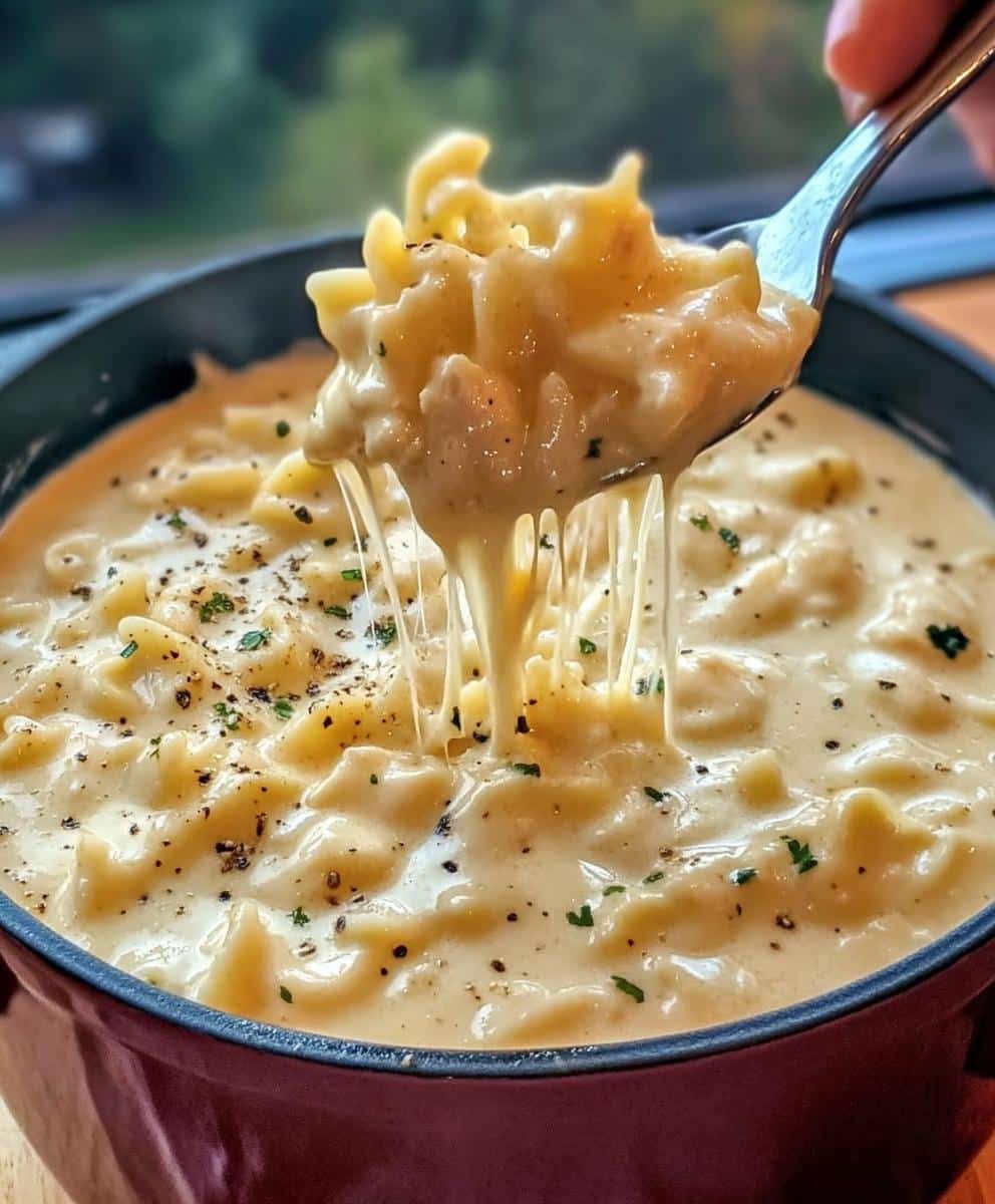 Creamy Chicken Alfredo Soup