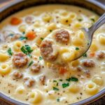 Creamy Parmesan Italian Sausage Ditalini Soup