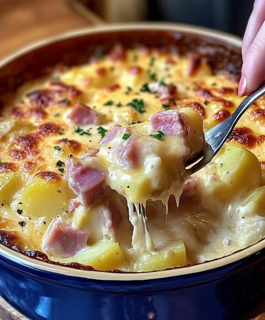 Crockpot Ham and Potato Casserole