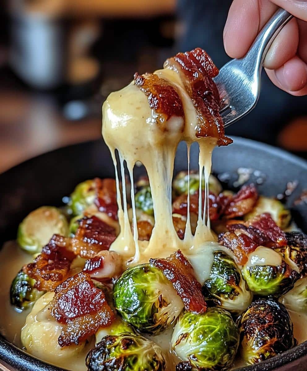 Honey-Glazed Roasted Brussels Sprouts with Bacon