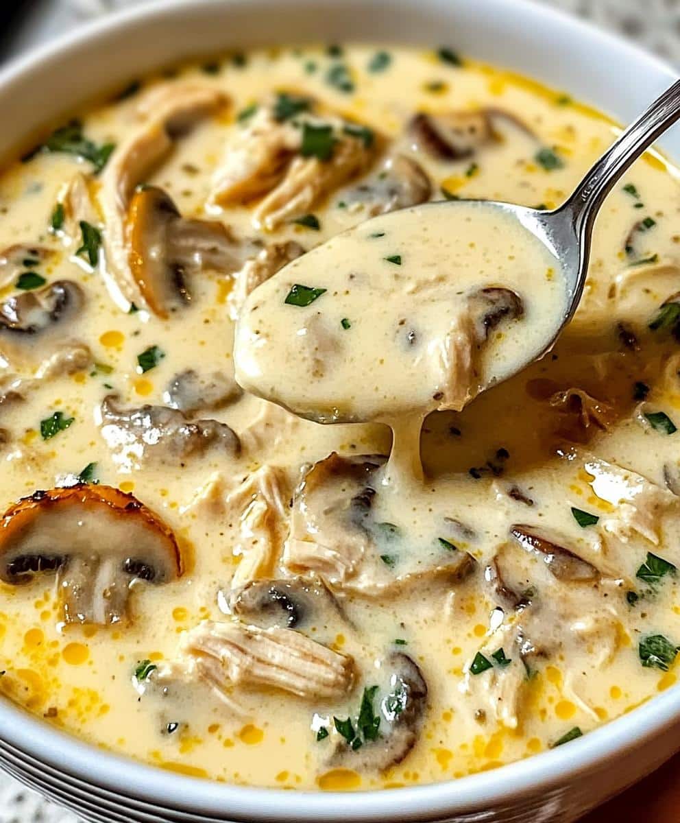 Rotisserie Chicken Mushroom Soup - detail 1