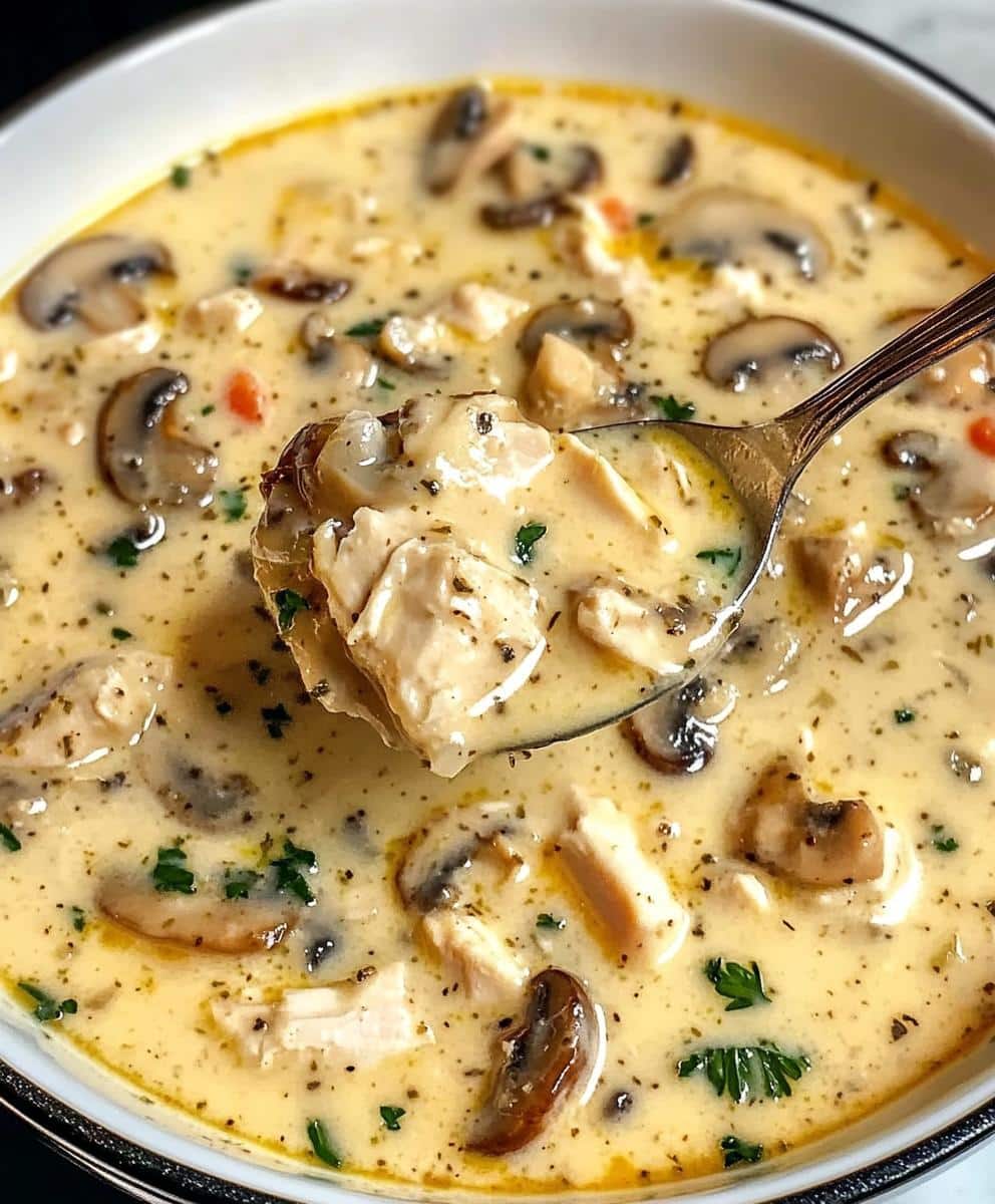 Rotisserie Chicken Mushroom Soup