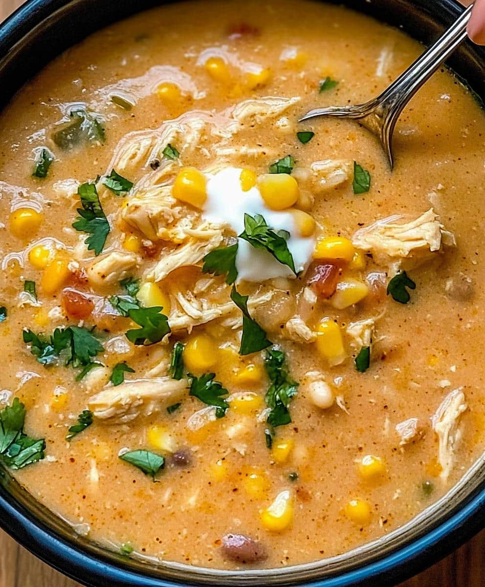 Street Corn White Chicken Chili Soup