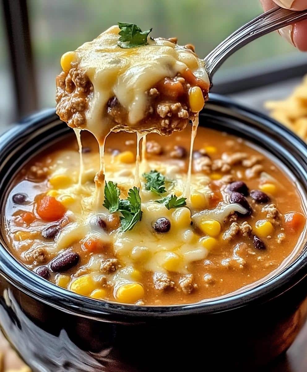 Taco Soup in Slow Cooker