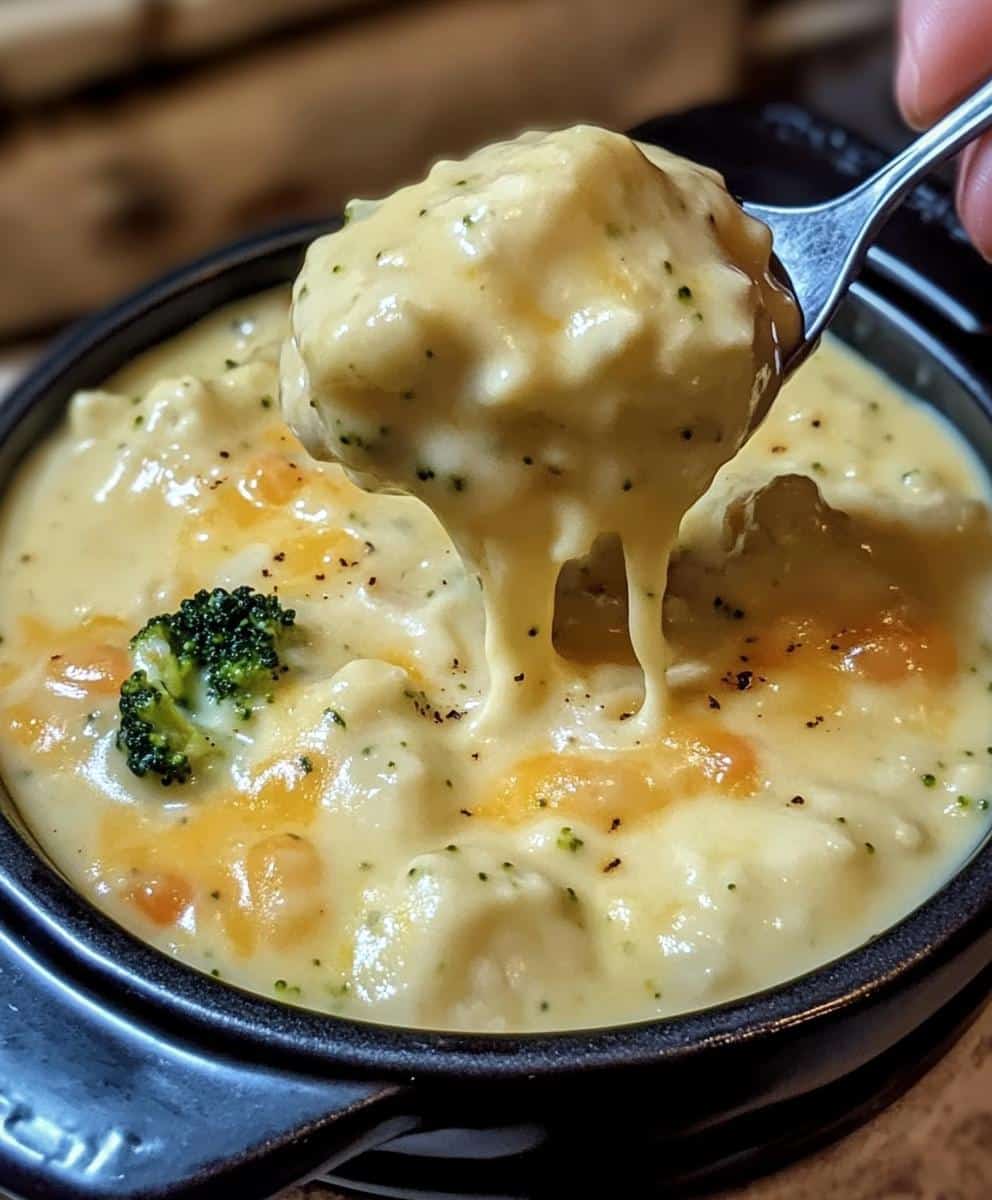 Broccoli Cheddar Chicken and Dumplings Soup