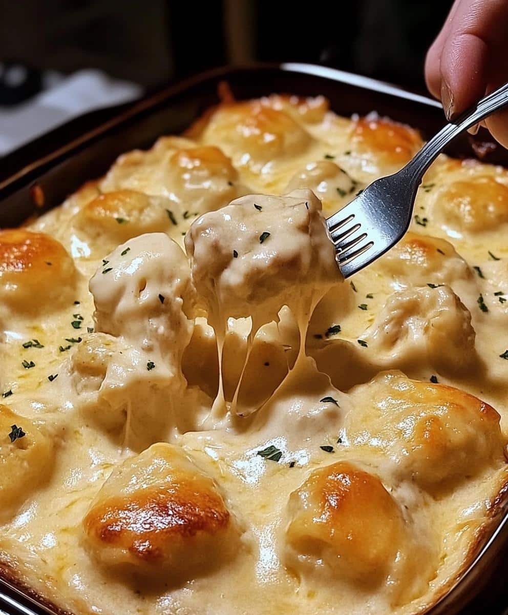 Chicken Bubble Biscuit Bake Casserole