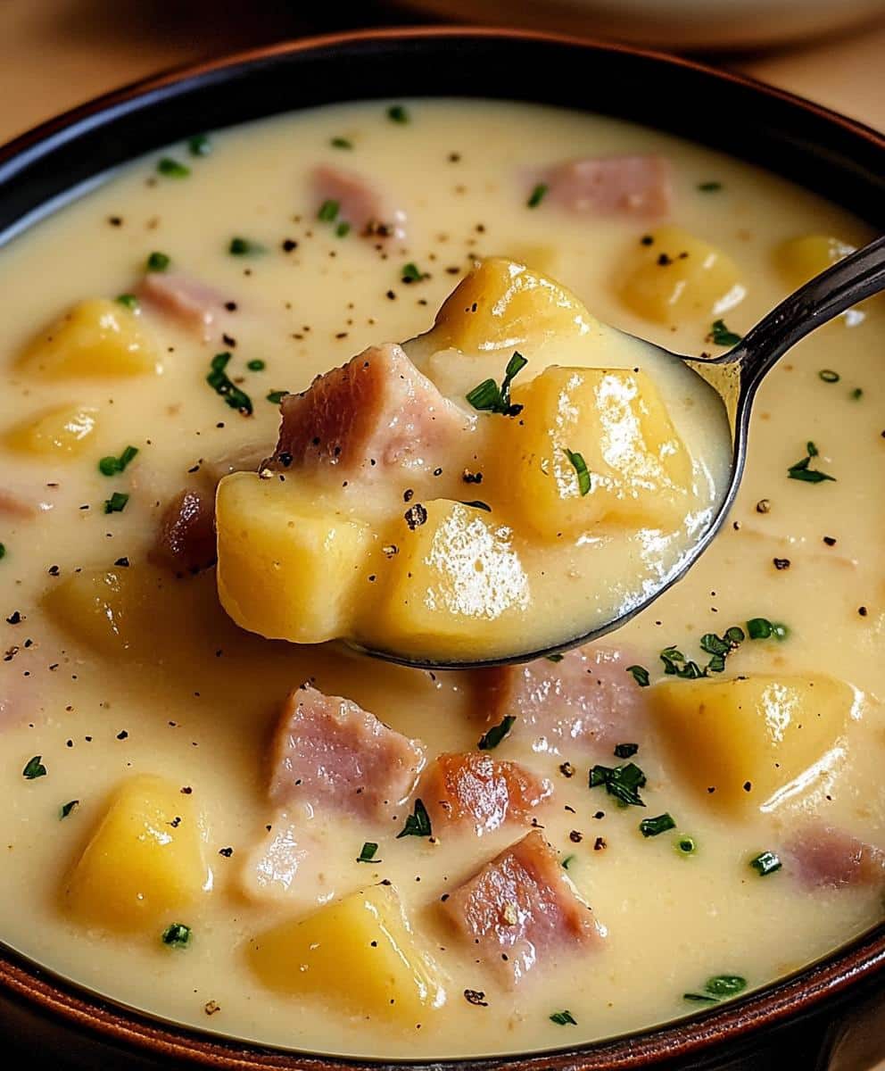 Creamy Ham & Potato Soup - detail 1