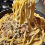 Creamy Rotel Spaghetti