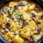 Crockpot Beef & Potato Au Gratin