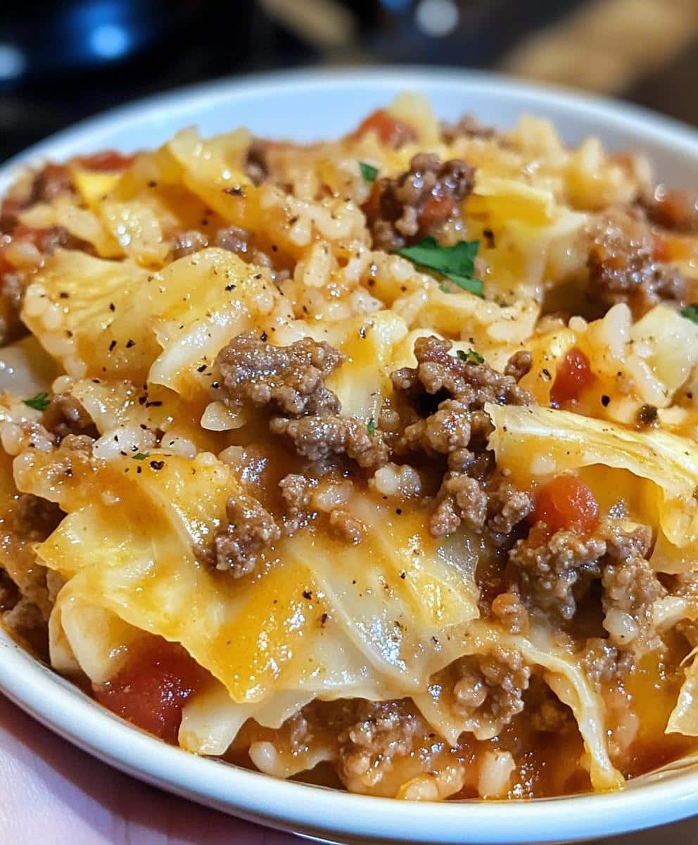 Crockpot Cabbage Roll Casserole