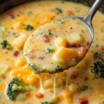 Loaded Broccoli Cheese and Potato Soup