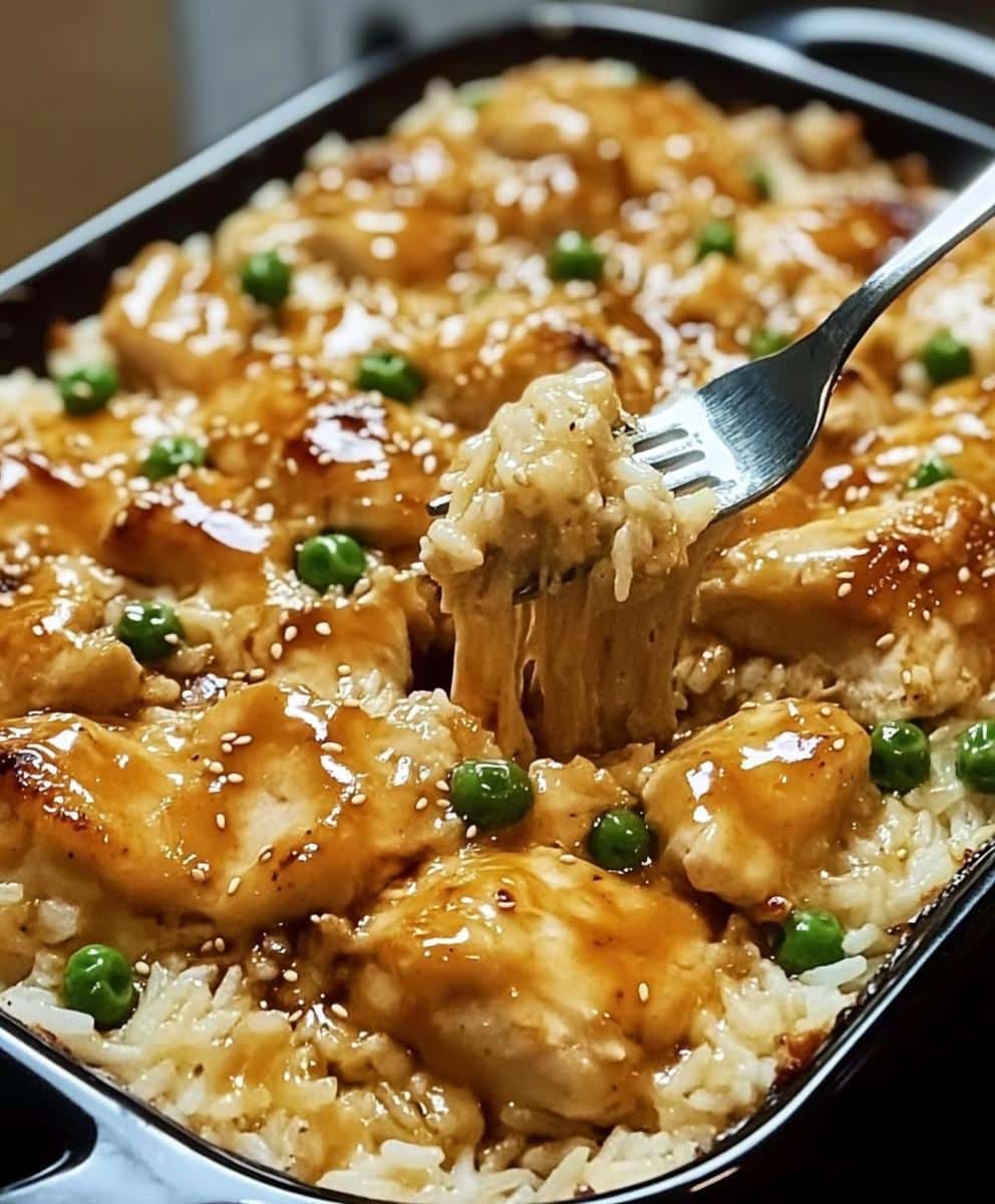 Teriyaki Chicken and Rice Casserole - detail 1