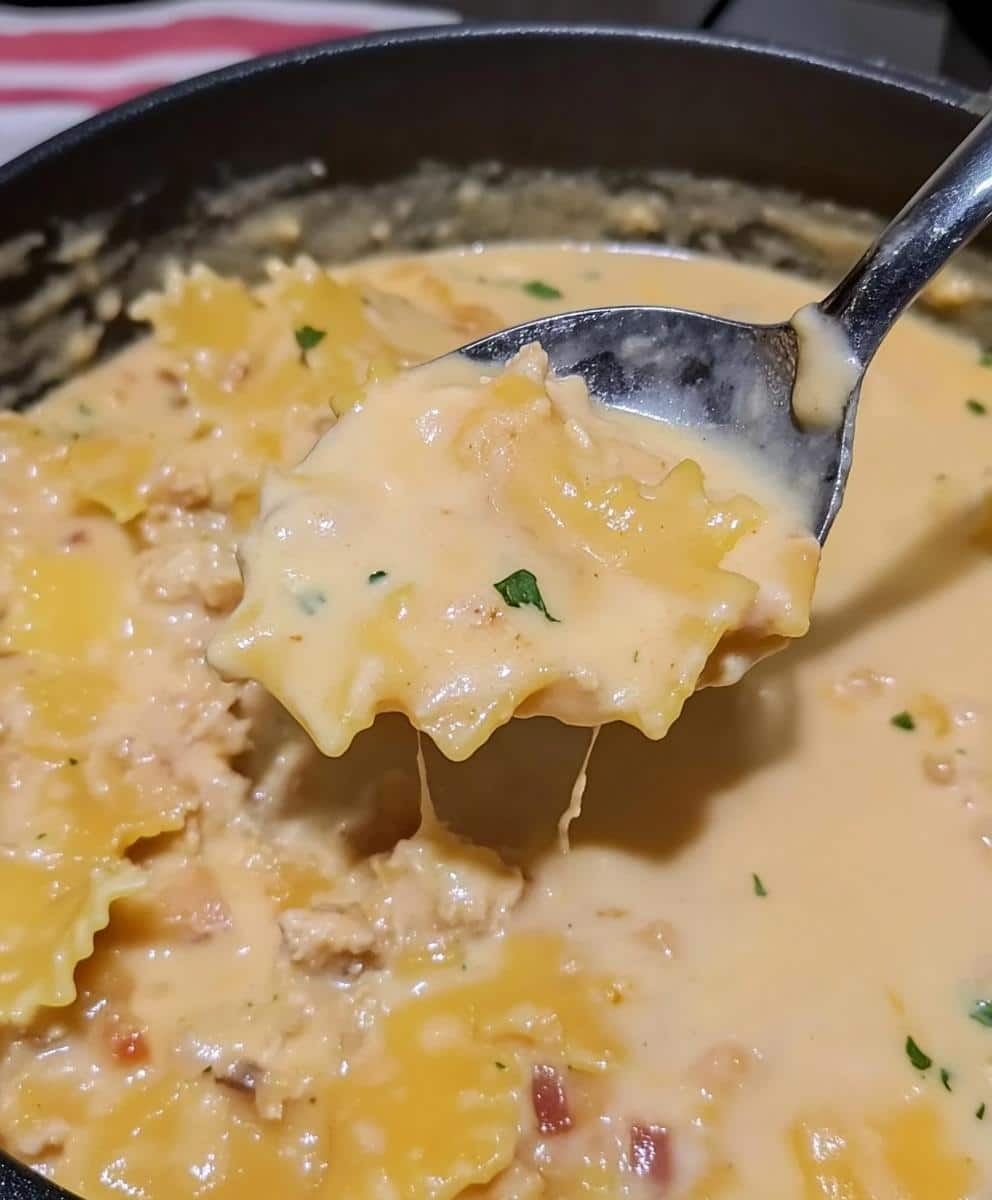 Chicken Bacon Ranch Lasagna Soup - detail 1